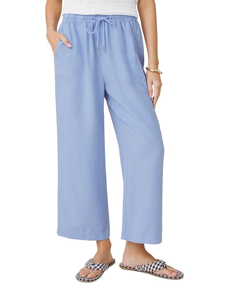 スプレンディット レディース ボトムス 心地よいズボン下 ワイドレッグ クロップド Splendid Angie Cropped Wide Leg Pants Azure