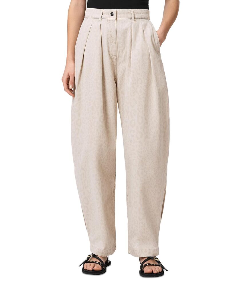 オールセインツ レディース ボトムス カジュアルパンツ ALLSAINTS Beccamouflage Barreleg Pants Leppo Cream クリーム|ReVida 店