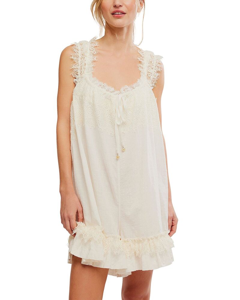 フリーピープル レディース トップス 飛び降りる背広 ロンパース Free People Wish Me Luck Romper Ivory 象牙色