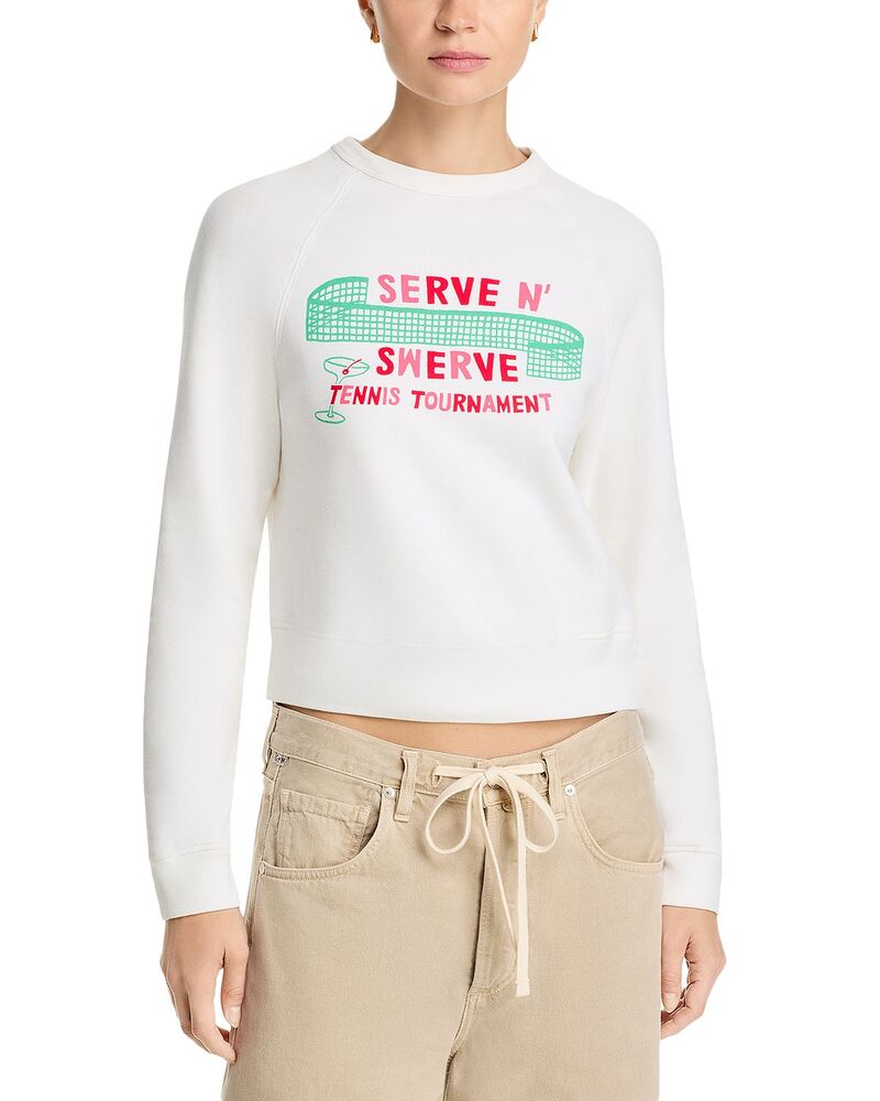 お母さん レディース アウター パーカー・スウェット プルオーバー MOTHER The Itty Concert Sweatshirt Serve N Swerve