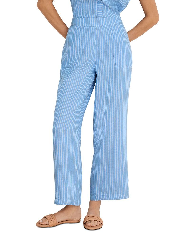 ニックプラスゾーイ レディース ボトムス 心地よいズボン下 ワイドレッグ アンクル NIC+ZOE Fairfield Wide Legauze Ankle Pants Blue Multi 青色