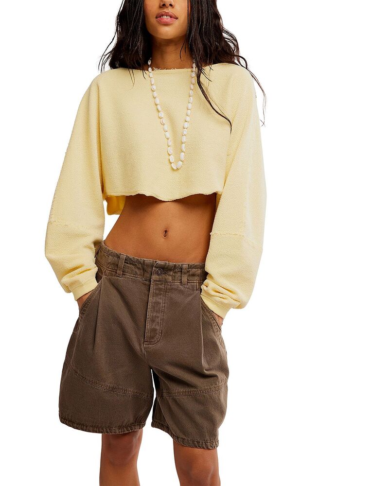 フリーピープル レディース アウター パーカー・スウェット シャツ Free People To Theast Sweatshirt Double Butter｜ReVida 店