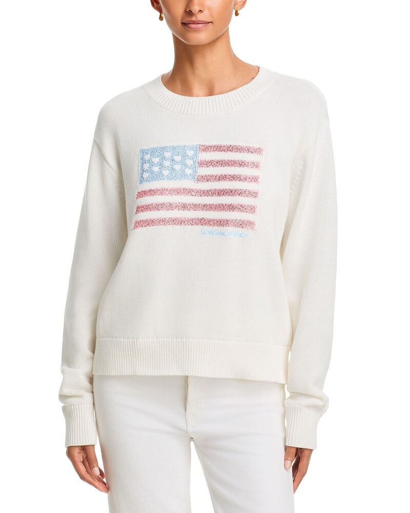 ラブスハックファンシー レディース アウター 編み物・スウェーター 綿織物 LoveShackFancy Ty Cotton Pullover Sweater Pop Rocket