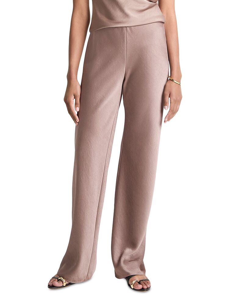 ヴィンス レディース ボトムス 心地よいズボン下 御機嫌酉の方角 繻子 Vince Colette High Waist Fluid Satin Bias Pants Mauve Lila