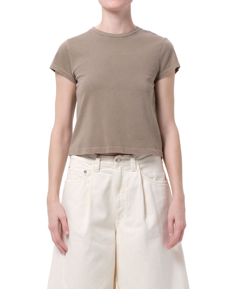 アゴルド レディース トップス プルオーバー 綿織物 AGOLDE Adine Cotton Shrunken Tee Trail
