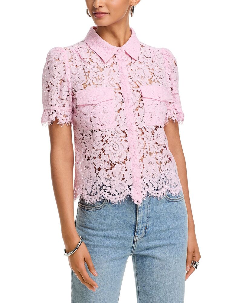 時人優しいこと レディース トップス プルオーバー スピード競技 Generation Love Mina Lace Shirt Soft Rose