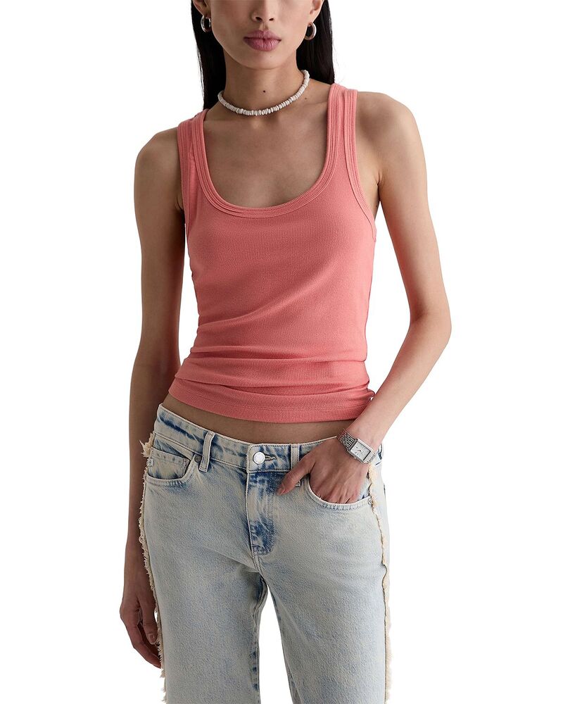 エージー レディース トップス 貯蔵タンクいの一番 AG Essential Tank Top Orange Spritz オレンジ色
