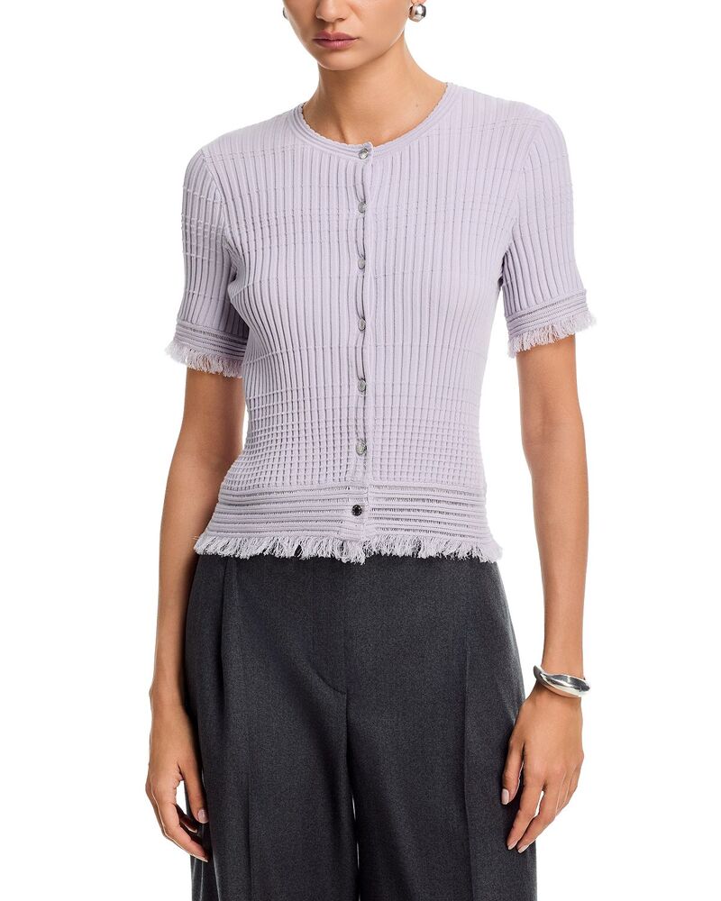 ラグアンドボーン レディース アウター ジレー プルオーバー rag \u0026 bone Ayan Cardigan Sweater Lavender ラベンダー