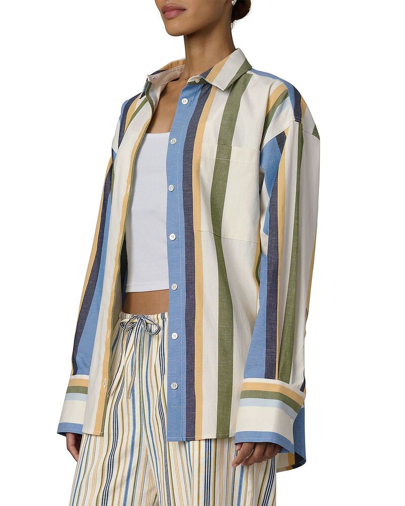 ジョーズジーンズ レディース トップス プルオーバー 名取り草落ちこむ Joe\u0027s Jeans The Button Down Shirt Azure Variegated