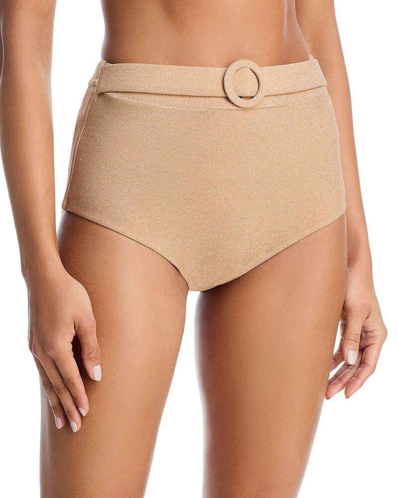 レイミー ブルック レディース 水泳着 ボトムスのみ トール Ramy Brook Metallic Danica Bikini Bottom Gold ゴールド
