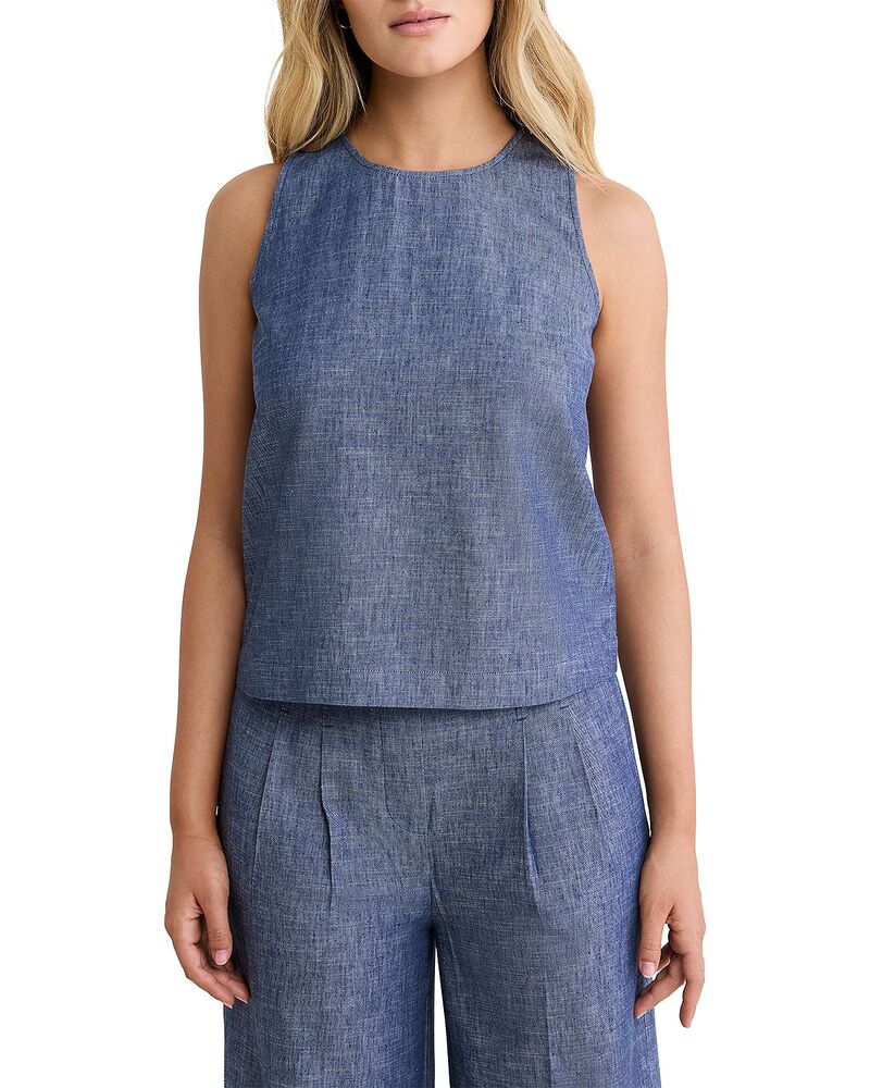 ニックプラスゾーイ レディース トップス 貯蔵タンクいの一番 NIC+ZOE Chambray Mix Stevie Tank Indigo Mix インディゴ