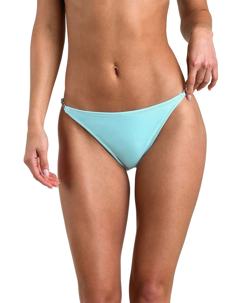 ラジャンス レディース 水泳着 ボトムスのみ L\u0027AGENCE Violet Ring Solid Bikini Bottom Ice Blue 青色