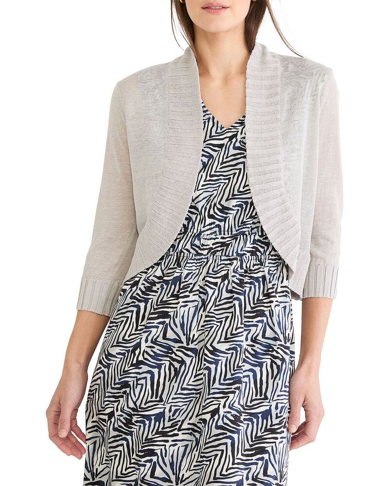 ニックプラスゾーイ レディース アウター ジレー スウェーター NIC+ZOE Bolero Cardigan Sweater Silver Whisp しろがね色