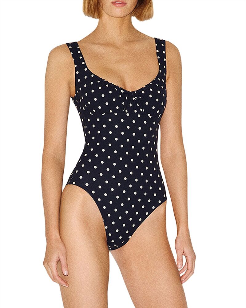 リフォーメーション レディース 水泳着 上下仕掛ける Reformation Bahia One Piece Swimsuit Luna Dots