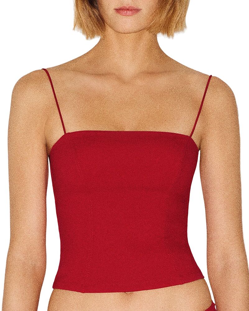 リフォーメーション レディース 水泳着 いの一番のみ Reformation Elise Tankini Top Lipstick