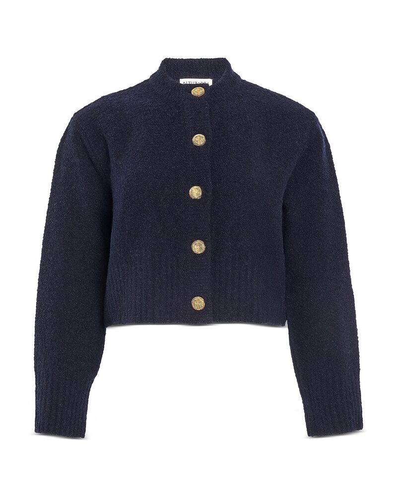 アルチュザラ レディース アウター 編み物・スウェーター Altuzarra Harris Button Front Sweater Berry Blue 青色