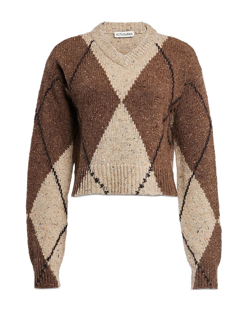 アルチュザラ レディース アウター 編み物・スウェーター 羊毛 Altuzarra Parish Wool Blend Sweater Cocoa チョコレート