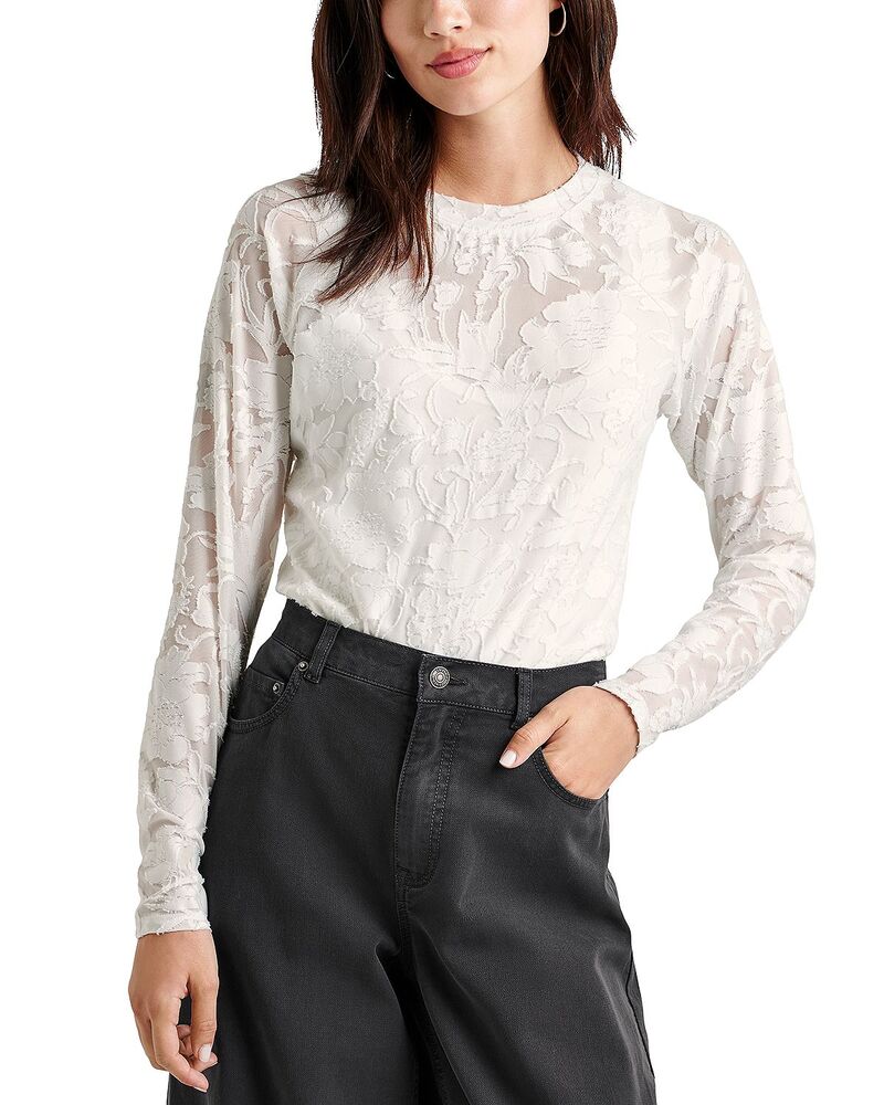 スプレンディット レディース トップス Tシャツ フラワー柄 フラワー Splendid Cecelia Floralong Sleeve Tee Pale Oak|ReVida 店
