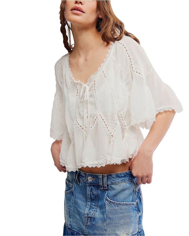 フリーピープル レディース トップス シャツ ブラウス Free People Michelle Blouse Clean Ivory アイボリー｜ReVida 店 25,060円