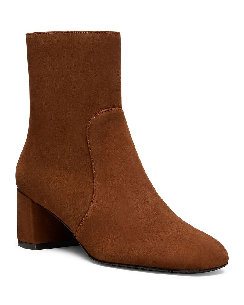 スチュアート ワイツマン レディース シューズ ブーツ・レインブーツ Stuart Weitzman Women\u0027s Maeve Zip Booties Deep Coffee 珈琲
