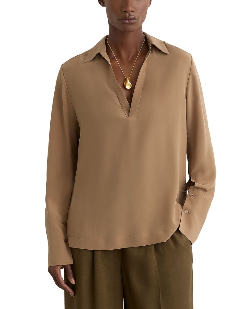 レイス レディース トップス プルオーバー REISS Maria Shirt Camel 駱駝