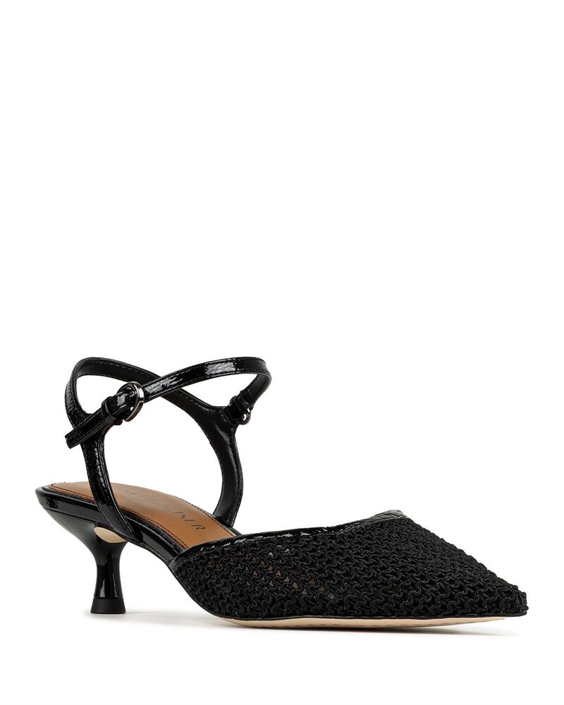 ドナルドプリネール レディース シューズ パンプス Donald Pliner Women's Pointed Toe Slingback Pumps Black ブラック｜ReVida 店