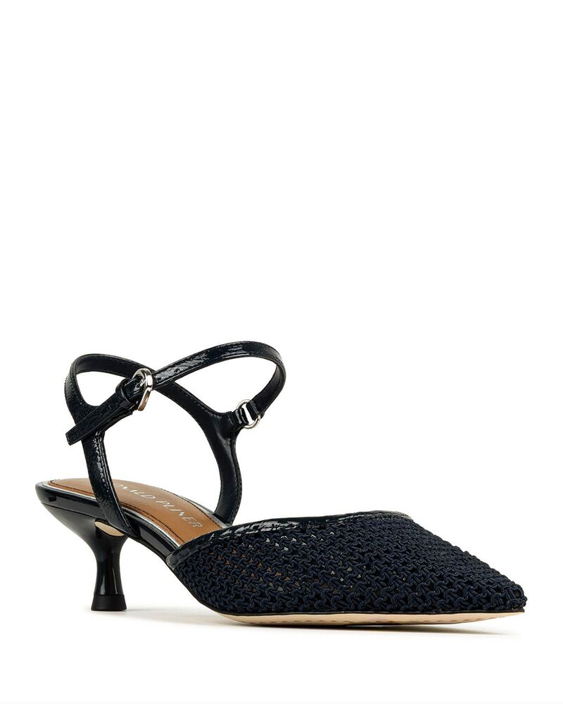 ドナルドプリネール レディース シューズ パンプス Donald Pliner Women's Pointed Toe Slingback Pumps Navy ネイビー|ReVida 店
