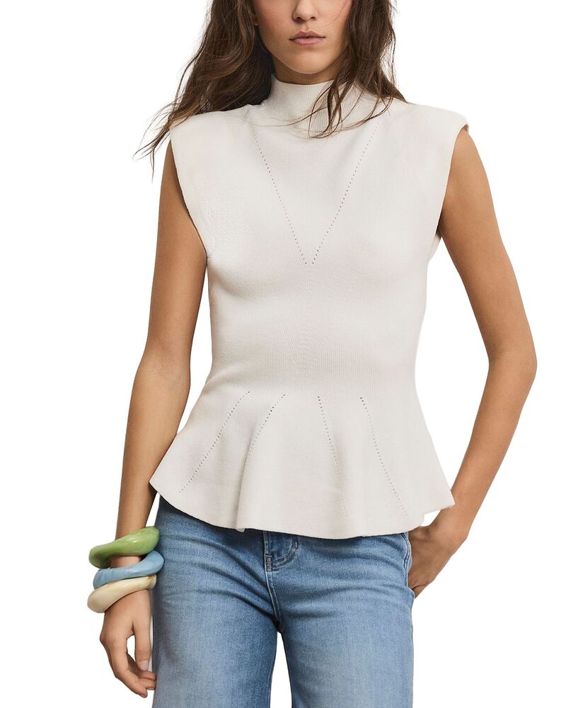 ヴェロニカ ベアード レディース トップス プルオーバー 編み物 Veronica Beard Seraphine Knitop Off White 象牙色