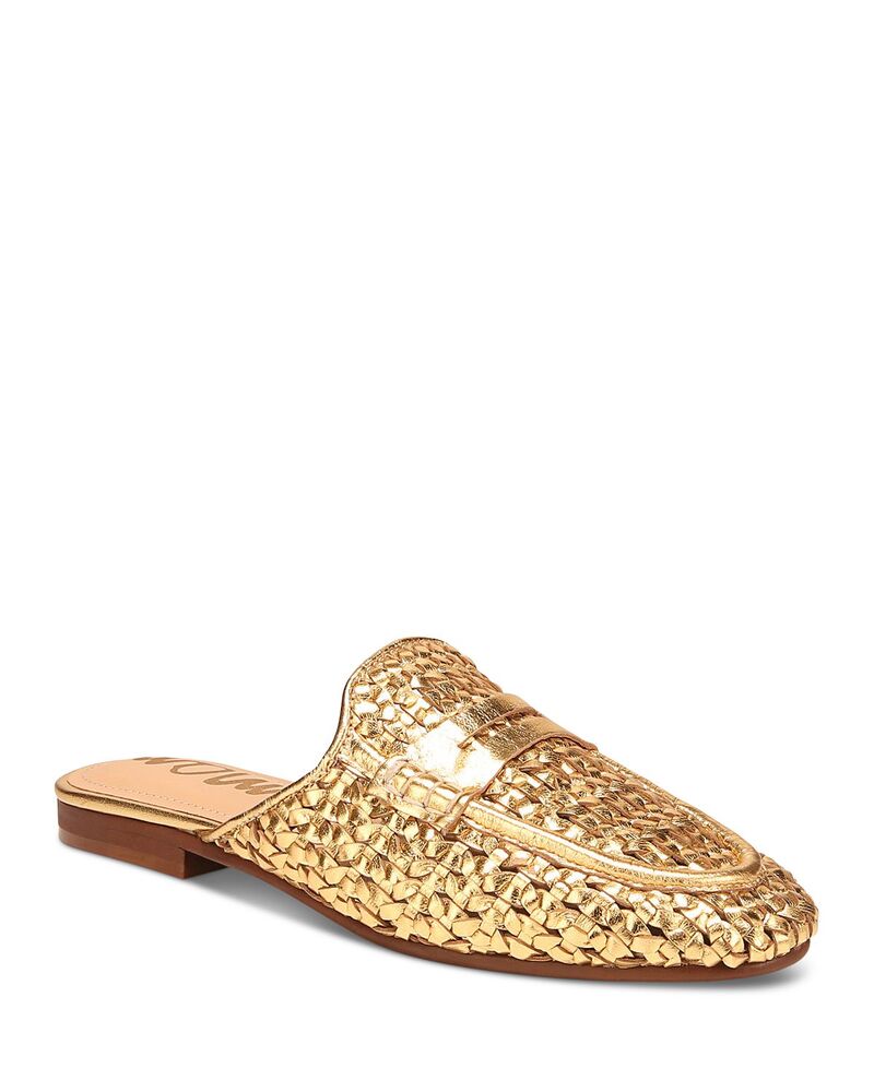 サムエデルマン レディース シューズ パンプス Sam Edelman Women\u0027s Tullie Mule Flats Amber Gold 琥珀色