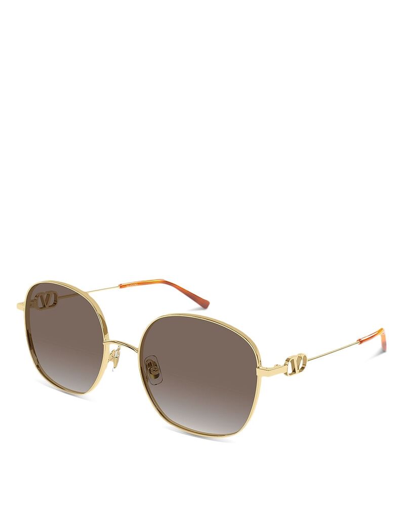 ヴァレンティノ レディース 付属物 サングラス・アイウェア Valentino Garavani Valentino Square Sunglasses 57粍 Gold ゴールド