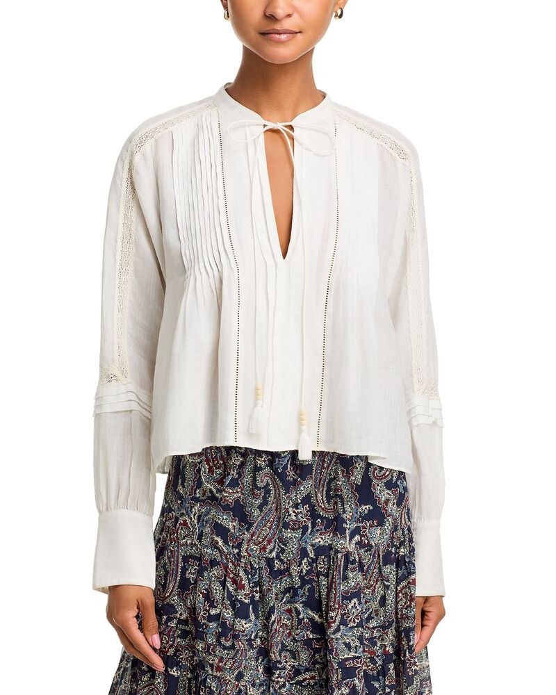 ヴェロニカ ベアード レディース トップス シャツ ブラウス Veronica Beard Sawyer Blouse White ホワイト｜ReVida 店