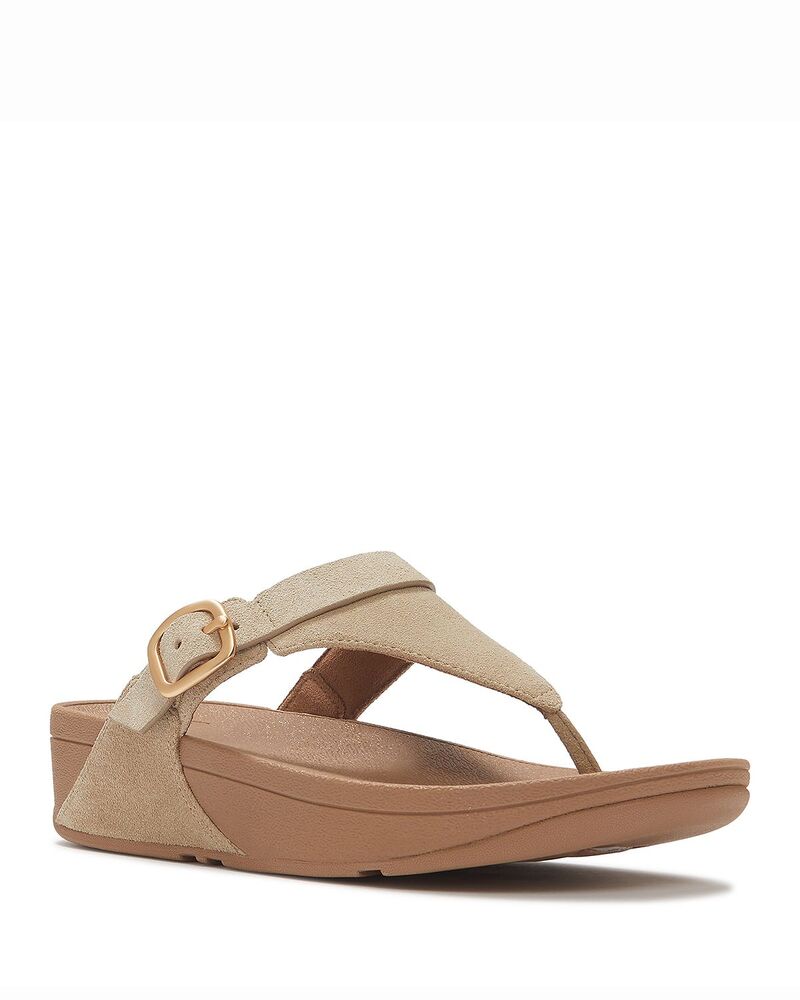 相応うフロップ レディース シューズ サンダル FitFlop Women\u0027s Lulu Buckle Wedge Sandals Cappuccino