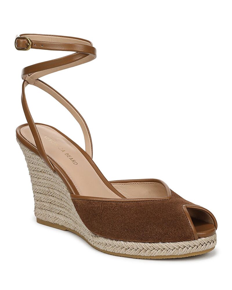 ヴェロニカ ベアード レディース シューズ サンダル Veronica Beard Women's Pasina Espadrille Wedge Sandals Chestnut｜ReVida 店