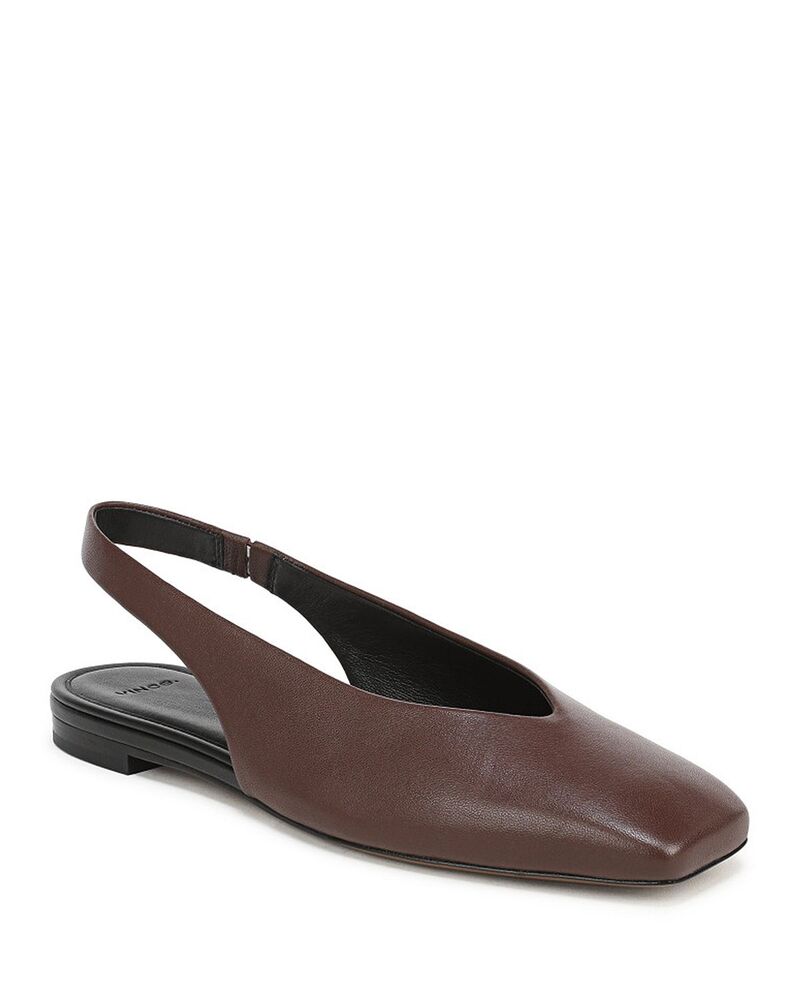 ヴィンス レディース シューズ パンプス Vince Women\u0027s Darlina Slingback Flats Molton Brown 赤銅色