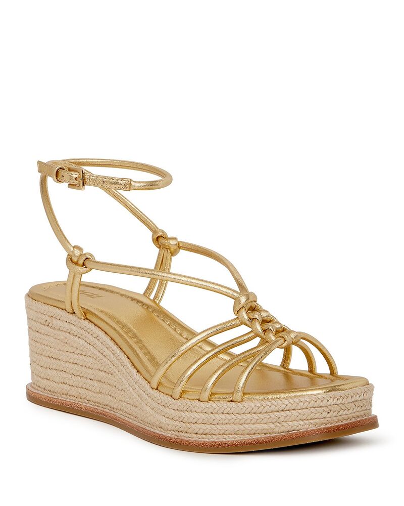 ページ レディース シューズ サンダル PAIGE Women\u0027s Julian Espadrille Wedge Sandals Gold ゴールド