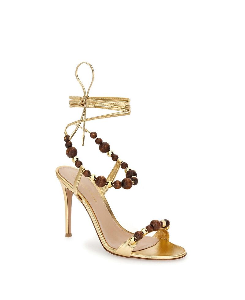 ジャンヴィト ロッシ レディース シューズ サンダル Gianvito Rossi Women\u0027s Pandawa Sandals Gold Lamb Leather ゴールド