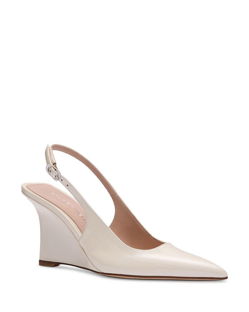 スチュアート ワイツマン レディース シューズ パンプス Stuart Weitzman Women\u0027s Vinnie 85 Slingback Wedge Pumps Linen