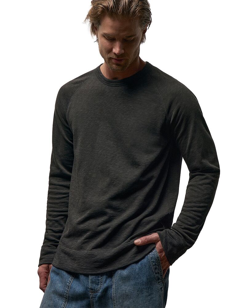 ジェームス パース メンズ アウター パーカー・スウェット ヴィンテージ パイル シャツ James Perse Vintage French Terry Sweatshirt Carbon Pigment｜ReVida 店