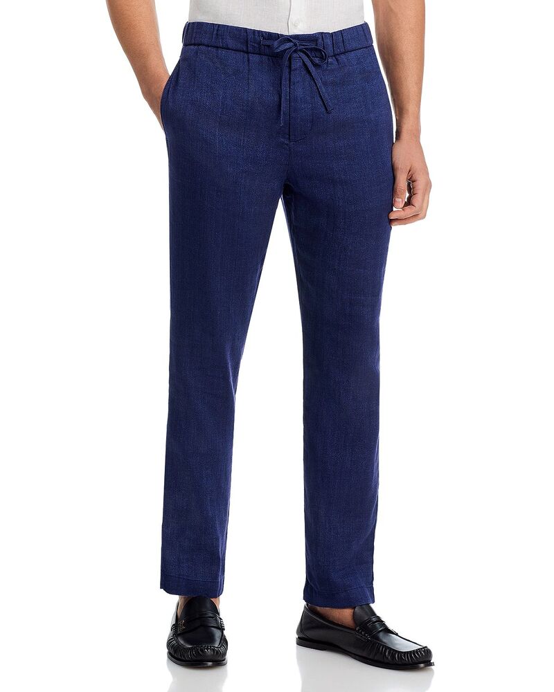 フレスコボールカリオカ メンズ ボトムス 心地好いズボン下 Frescobol Carioca Oscar Drawstring Pants Navy-Blue 米国海軍