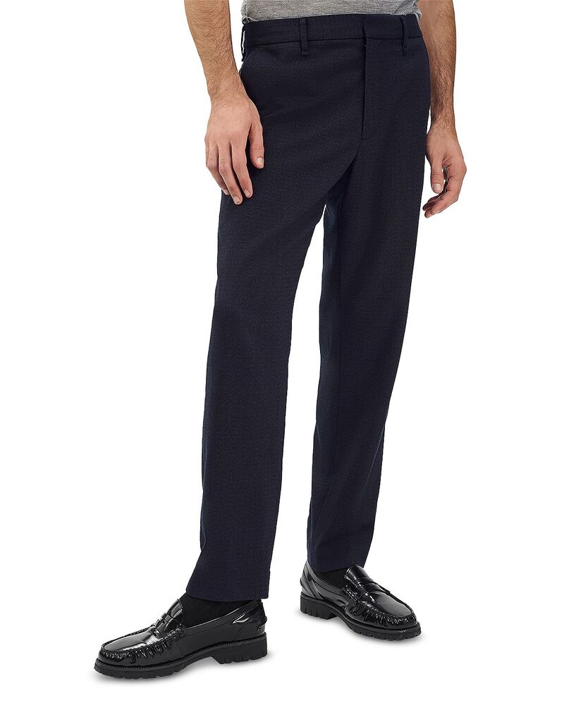 ラグアンドボーン メンズ ボトムス 心地好いズボン下 筋目 rag \u0026 bonevan Pleated Trousers Navy 米国海軍