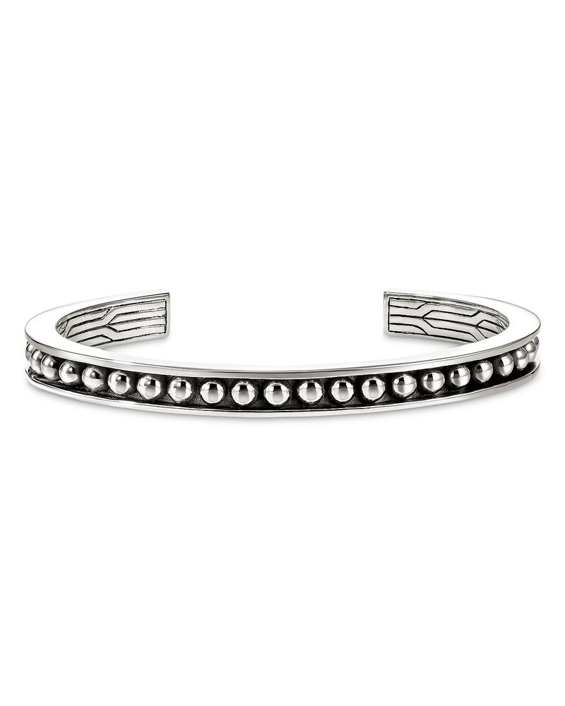 ジョン・ハーディー メンズ 付属物 ブレスレット・バングル・アンクレット JOHN HARDY Men\u0027sterling Silver Nailhead Cuff Bracelet Silver しろがね色