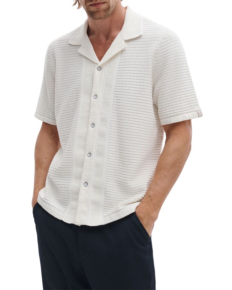ラグアンドボーン メンズ トップス シャツ rag & bone Zuma Ottoman Camp Shirt Chalk チョーク｜ReVida 店 52,680円