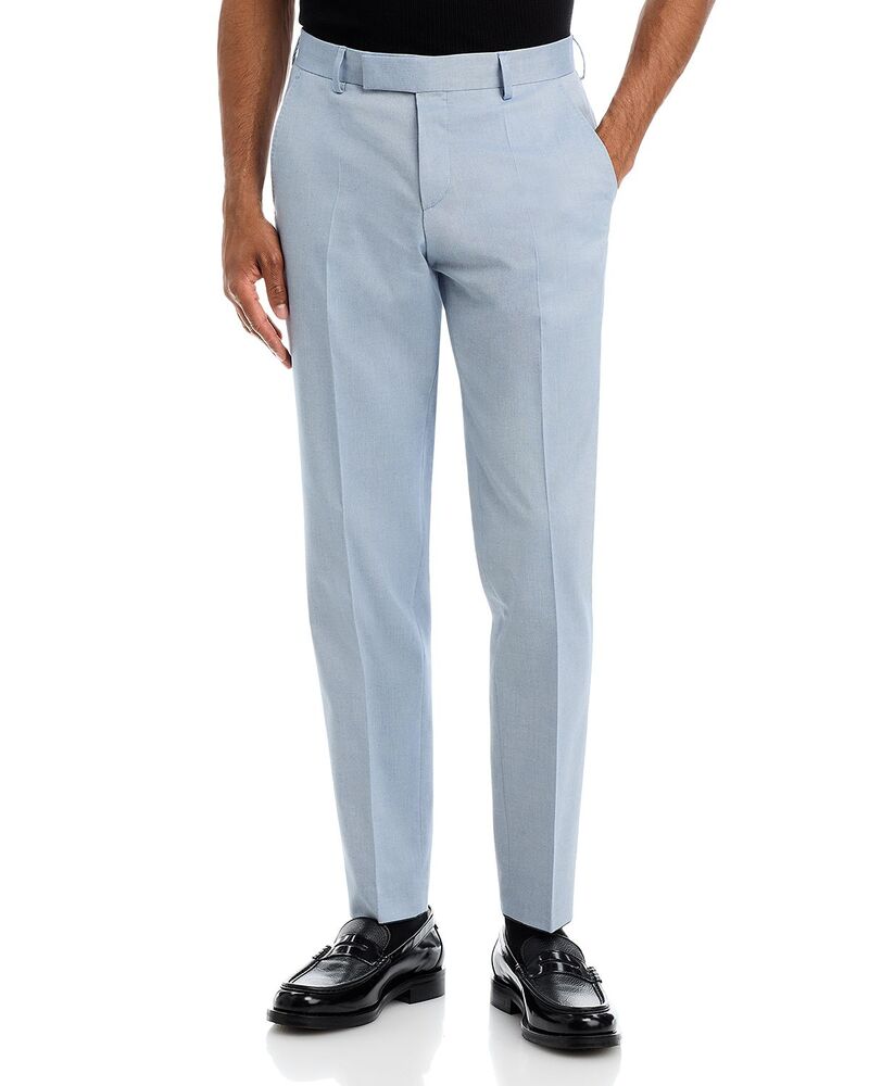 主任者 メンズ ボトムス 心地よいズボン下 か細い填まる BOSS Wenten Extra Slim Fit Suit Pants Open Blue 青色