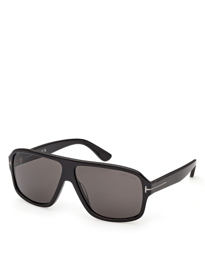 トム・ジェラルド・r・フォード レディース 添え物 サングラス・アイウェア Tom Ford Navigator Sunglasses 63粍 shiny black/smoke 黒いこと