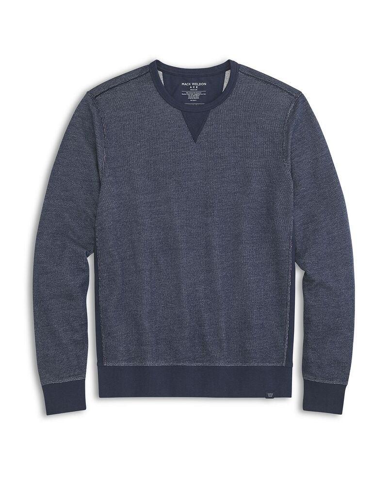 マック ウェルダン メンズ アウター パーカー・スウェット 労働者の一団のど首 ティーシャツ Mack Weldon Ace Crewneck Sweatshirt Navy Birds 米国海軍