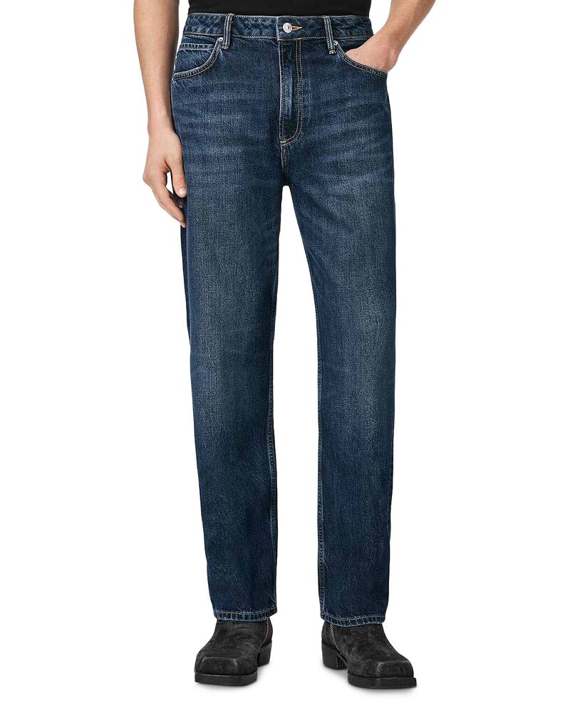 オールセインツ メンズ ボトムス デニムパンツ ジーンズ ALLSAINTS Reid Straight Fit Jeans in Dark Indigo Dark Indigo インディゴ｜ReVida 店