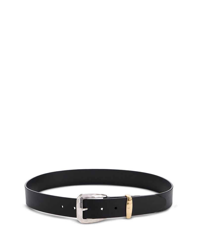 ラグアンドボーン レディース 佩び物 胴締め なめし革 rag \u0026 bone Women\u0027s Winona Leather Belt Black 黒いこと