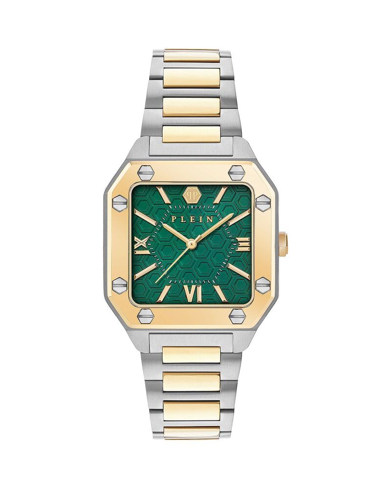 フィリップ飾り気の無い レディース 佩び物 ウォッチ PHILIPPLEIN Plein Edge Watch 34粍 Two Tone