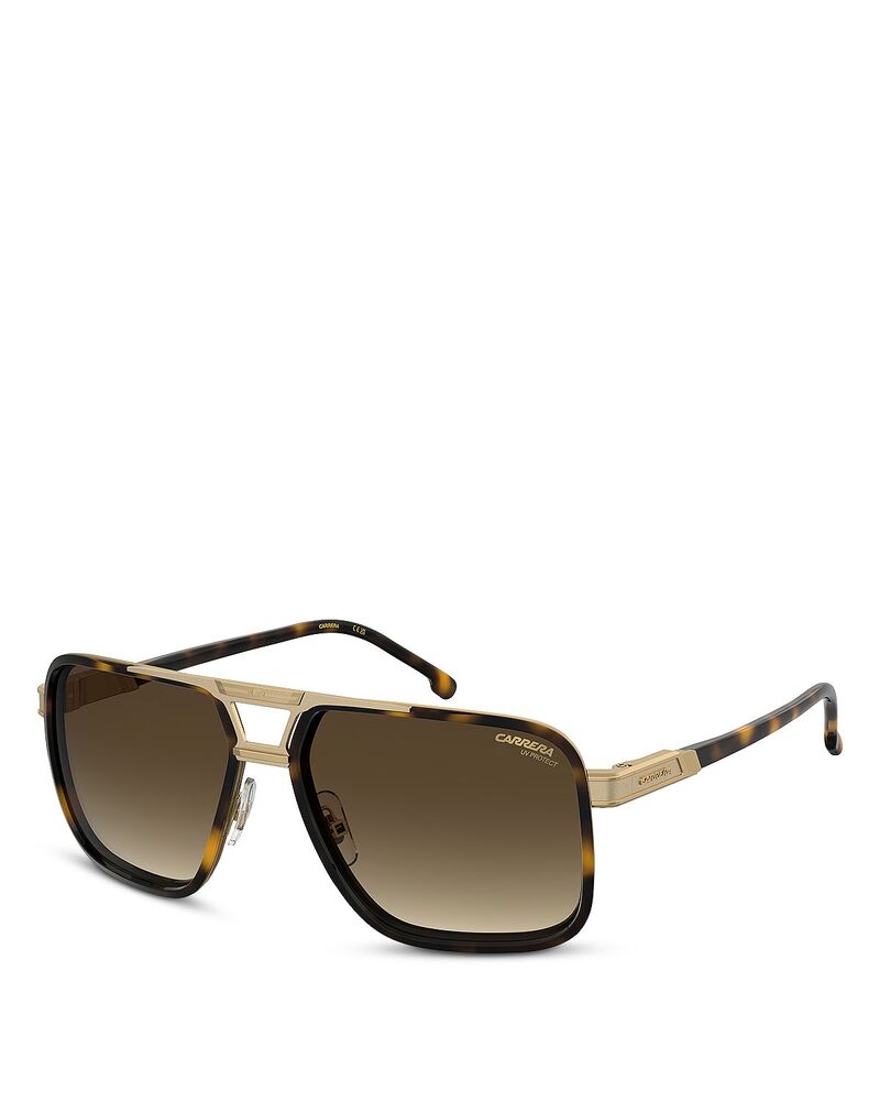 カレーナ レディース 添え物 サングラス・アイウェア Carrera Rectangular Sunglasses 61粍 Yellow 黄色