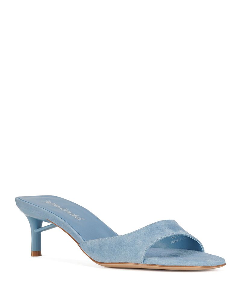 ジェフリー キャンベル レディース シューズ サンダル Jeffrey Campbell Women's Cocoa Mules Dusty Blue Suede ブルー｜ReVida 店